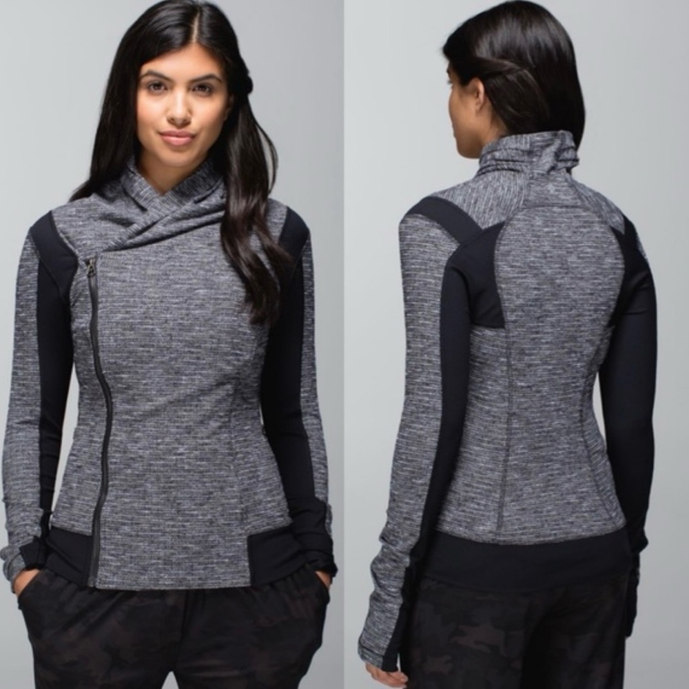 Lululemon Bhakti Yoga Jacket Coco Pique Women Size 4